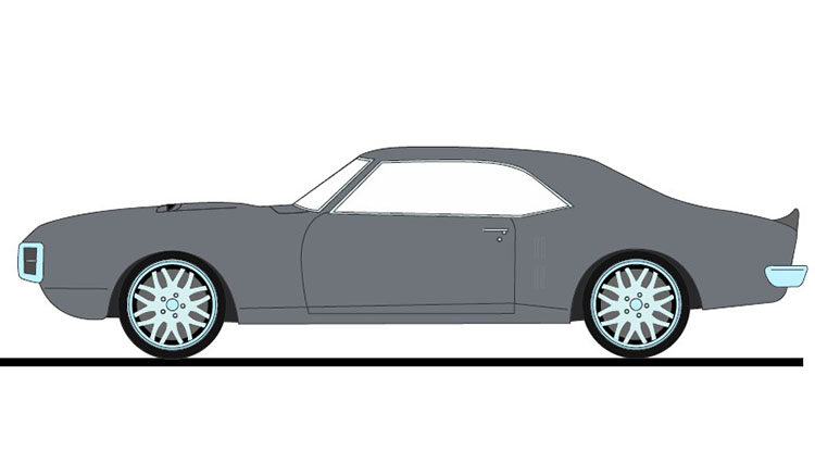 1968 Pontiac Firebird- Street Fighter - Silver Bird