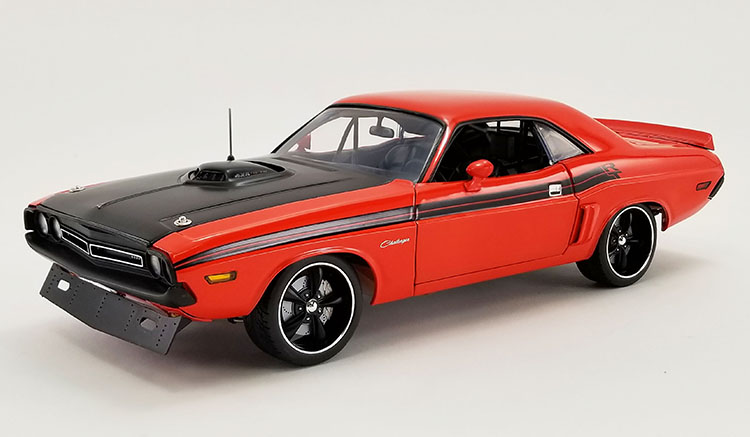 1970 DODGE CHALLENGER NICE CAR R/T 426 HEMI STREET FIGHTER ACME 1:18 RED/BLACK