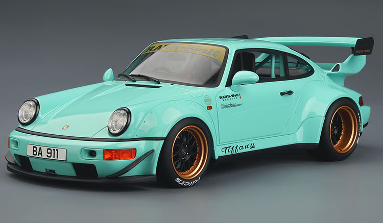 Miniature Gt spirit PORSCHE 911 RWB TIFFANY - 2015 chez 1001hobbies  (Réf.875)