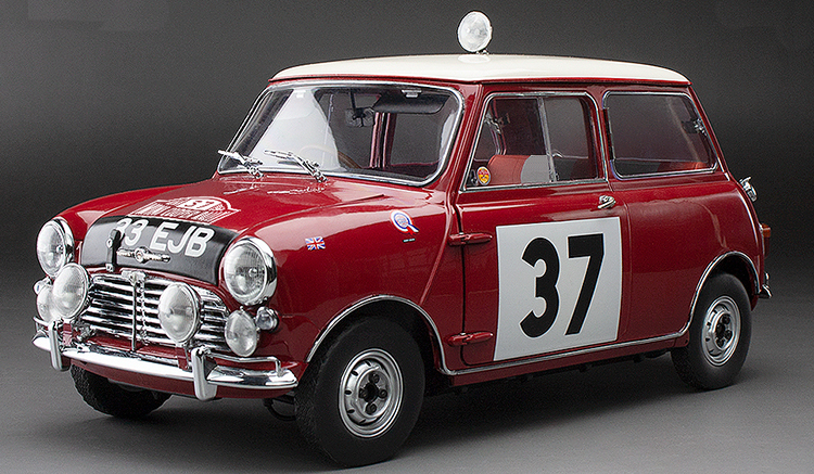 Mini Cooper S - #37 P. Hopkirk / H. Liddon -   Winner Rally Monaco 1964