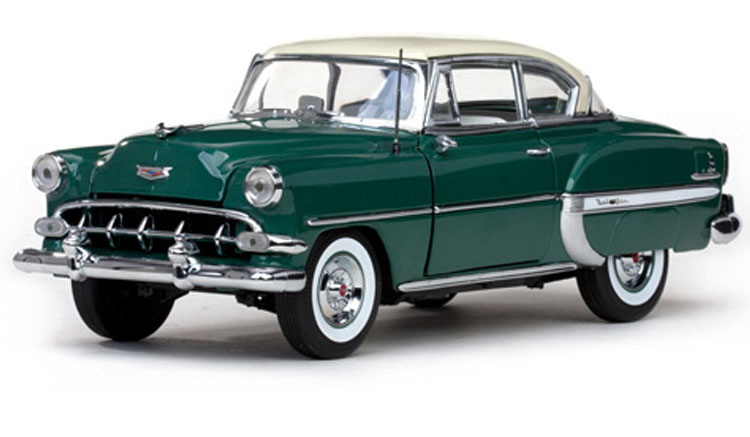 1954 Chevrolet Bel Air Hard Top Coupe-India Ivory/Bermuda Green Metallic
